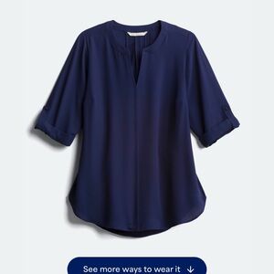 41 Hawthorn Deep Blue Blouse